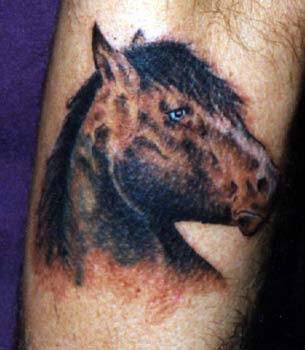 Tatuaje Cabeza de caballo realista