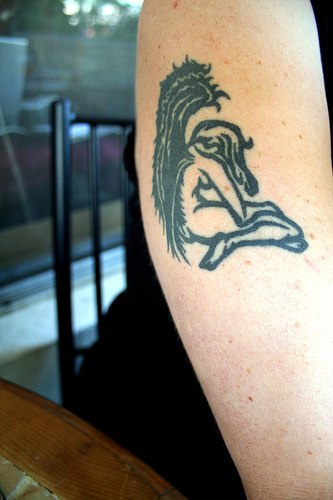 Tatuaje Silueta del ángel