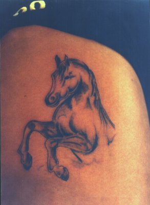 Horse in prance tattoo