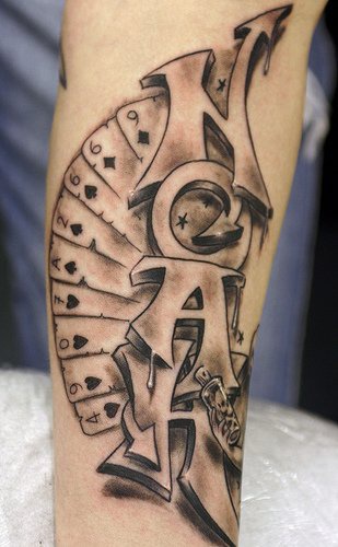 Noah devil&quots books  arm tattoo