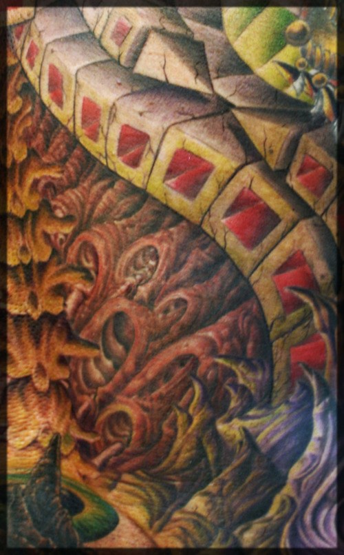 Biomechanical structures tattoo