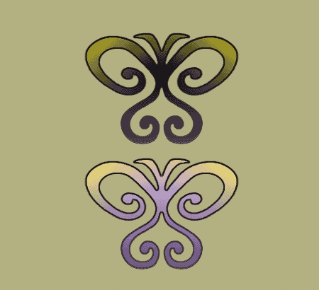 Tribal Schmetterling Tattoo-Design