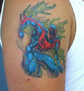 Tatuaje del personaje de la serie de cómics
