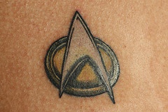 Star track symbol tattoo