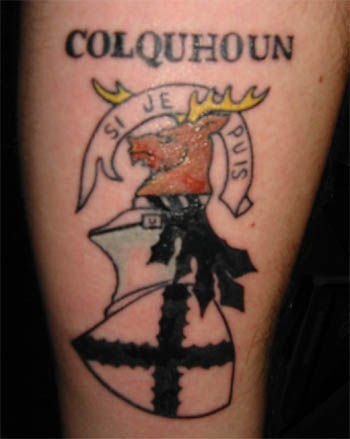 Colquhoun city emblem tattoo