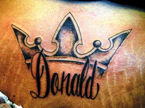 Donald the king tattoo