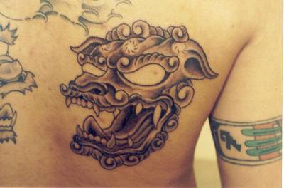 tatuaje de demonio en estilo asiático