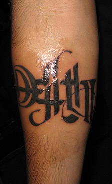Death tribal tattoo