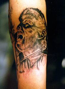 Gesicht  des Dämons aus Film Tattoo