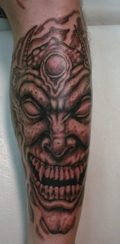 Devil prince arm tattoo