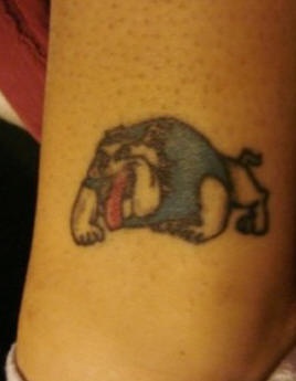 Spike von Tom und Jerry Tattoo