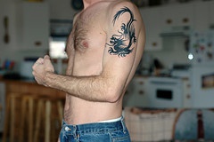 Skorpion Drache Tattoo