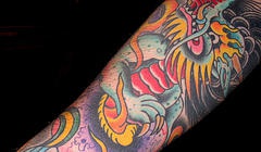 Chinese dragon artwork tattoo