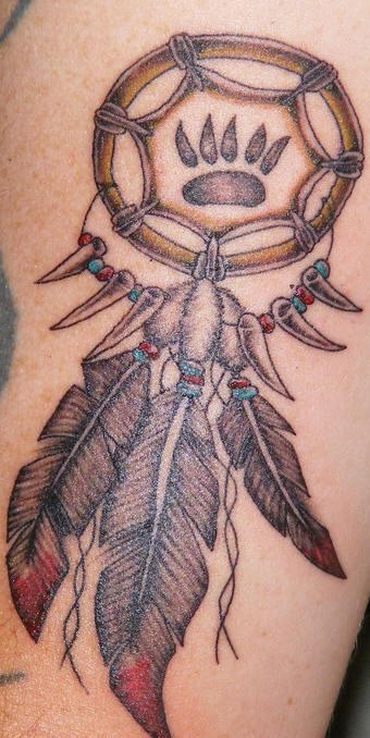 sioux dream catcher tattoo side arm