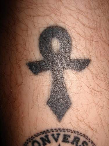 Egyptian Ankh Symbol Simple Black Ink Tattoo Tattooimages Biz