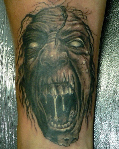 Böses Zombie Tattoo