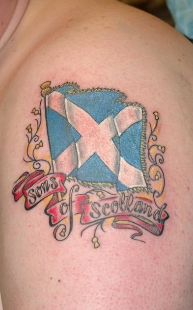 Sons of scotland coloured tattoo