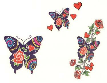 Le tatouage de papillon à design libre