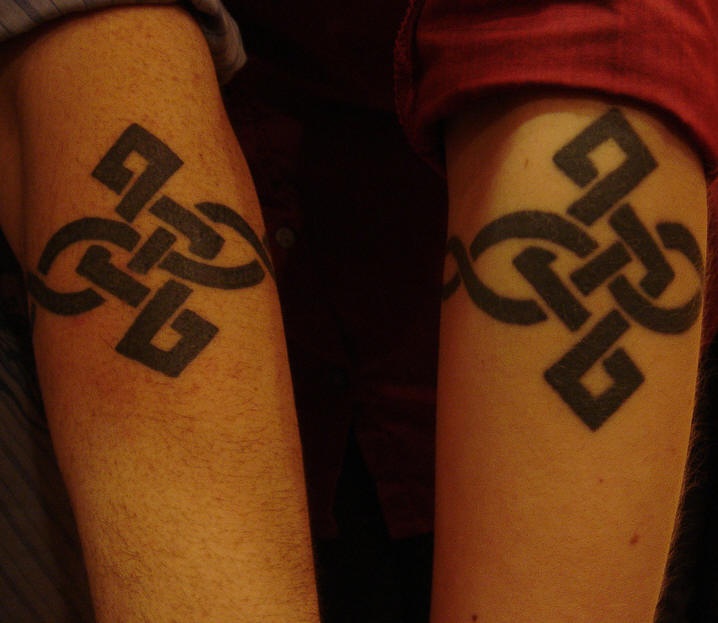 Friendship knot tattoos