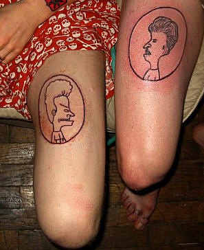 Tattoos mit Beavis and Butt-Head Freundschaft für immer