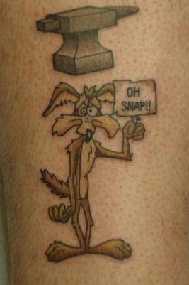 Looney tunes jackal oh snap tattoo