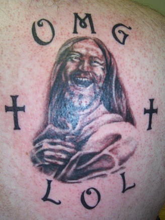 Le Omg lol tatouage