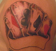 All four aces tattoo