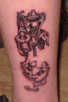 Clown the tattoo artist tattoo