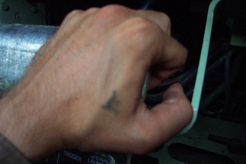 Hand gefängliches Tattoo