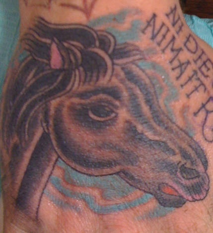 Horse head classic tattoo