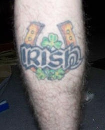 Irish luck horseshoe tattoo