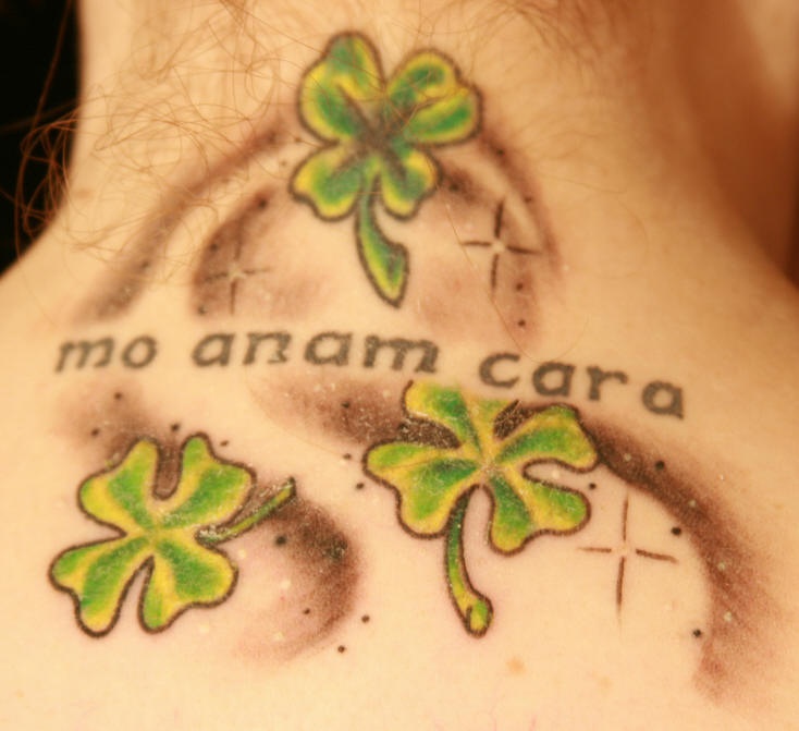 quadrifogli simbolo fortunato tatuaggio