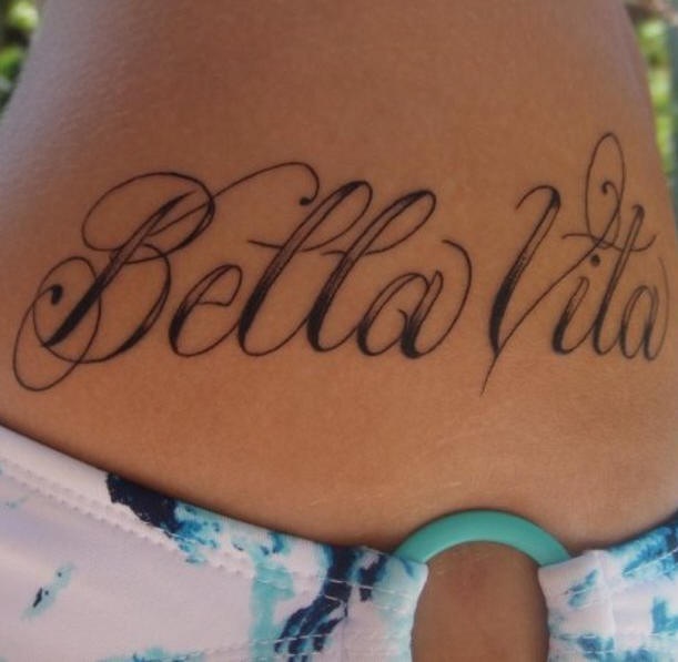 Bella vita Italian beautiful life tattoo
