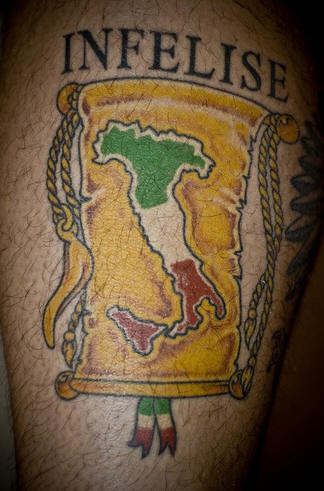 Infelise mappa italiana tatuaggio