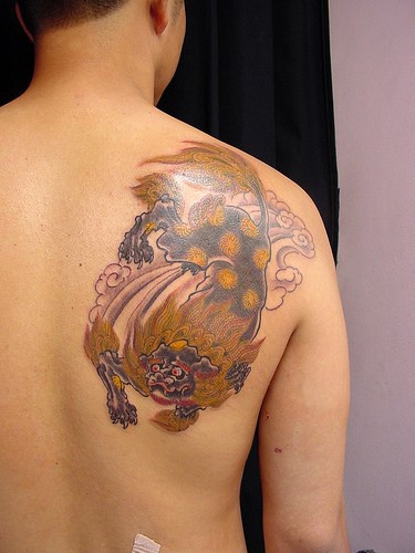 cielo bestia giapponese tatuaggio