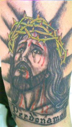 Jesus the lord shining tattoo