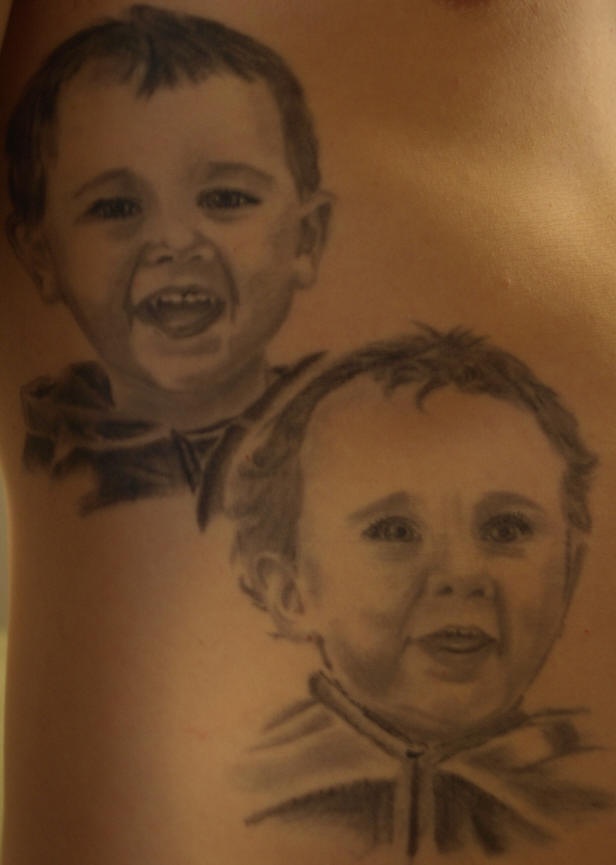 Children portrait tattoo