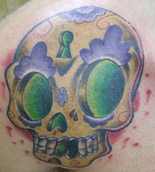 el tatuaje de una calavera mexicana
