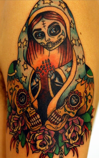 Tatuaje la zomi en estilo mexicano