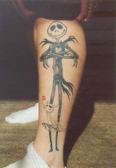 Jack from Nightmare Before Christmas tattoo