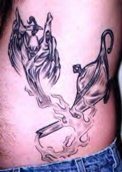 Genie and lamp tattoo