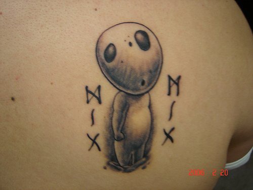 Hix from Miyazaki anime tattoo