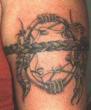 Indian armband talisman tattoo