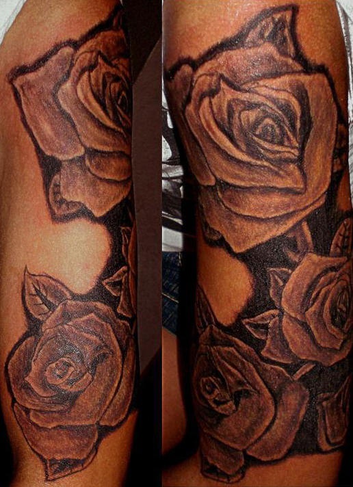 mazzo di rose nare tatuaggio