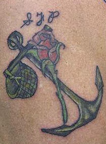 Seemann Soldat Gedenk Tattoo