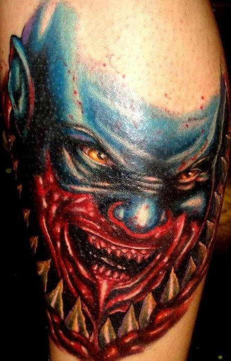 Monster from scary movie tattoo