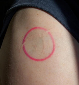 Einhorn Symbol UV-Tinte Tattoo
