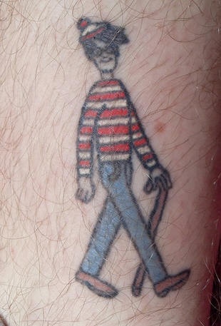 Tattoo von Waldo mit Stock