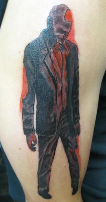 Bloody zombie tattoo