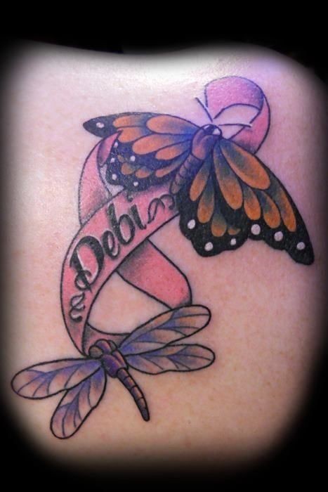 Tattoo two butterflies